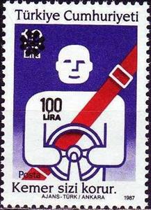 Stamp, No.TR2702 Surcharged, Turkey,  