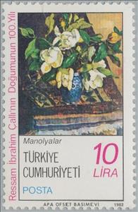 Stamp, Magnolia, Turkey,  , Flowers, Plants (Flora)