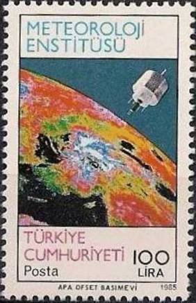 Stamp, Meteorological institute, Turkey,  