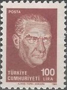 Stamp, Portrait of Ataturk, Turkey,  