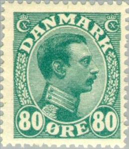 Stamp, King Christian X, Denmark,  , Heads of State, Kings