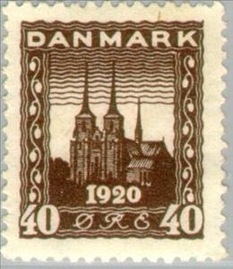 Stamp, Roskilde Cathedral (build c. 1170), Denmark,  , Churches - Cathedrals - Basilicas - Chapels