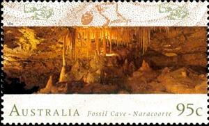 Stamp, Fossil Cave - Naracoorte, Australia,  , Caves