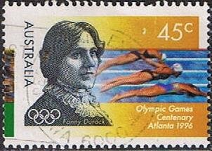 Stamp, Fanny Durack, Australia,  , Olympic Games