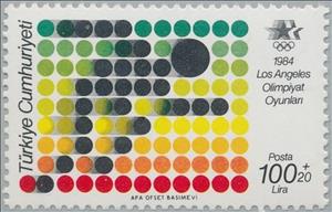 Stamp, Run (Pictogram), Turkey,  , Olympic Games