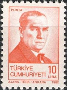 Stamp, Kemal Ataturk, Turkey,  