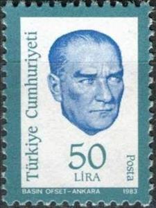 Stamp, Kemal Ataturk, Turkey,  