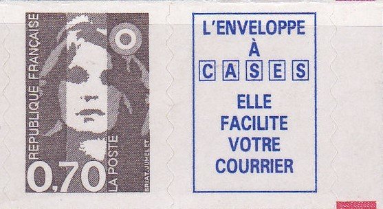 Marianne of Briat self-adhesive, Se-tenant pair