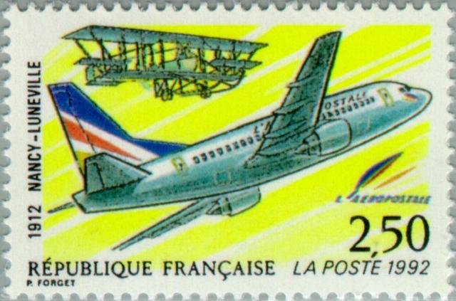 1st link airmail Nancy-Luneville