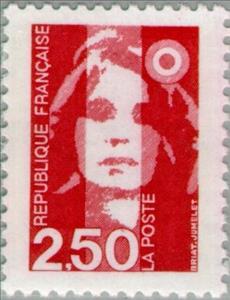 Stamp, Marianne of Briat, France,  