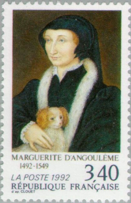 Marguerite d'Angoulême (1492-1549) Painted by Clouet