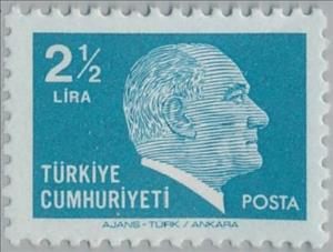 Stamp, Kemal Ataturk, Turkey,  
