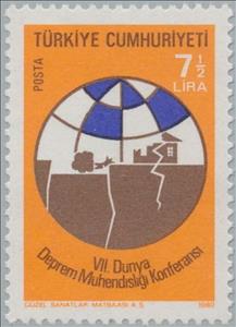 Stamp, Earthquake Destruction, Turkey,  