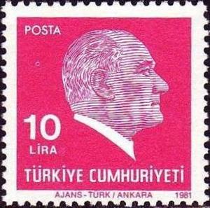 Stamp, Kemal Ataturk, Turkey,  
