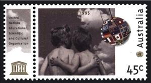 Stamp, United nations Educational, Scientific and Cultural Organisa, Australia,  , U.N.O., UNESCO, Organizations