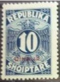 Stamp, Eagle and Value, Albania,  