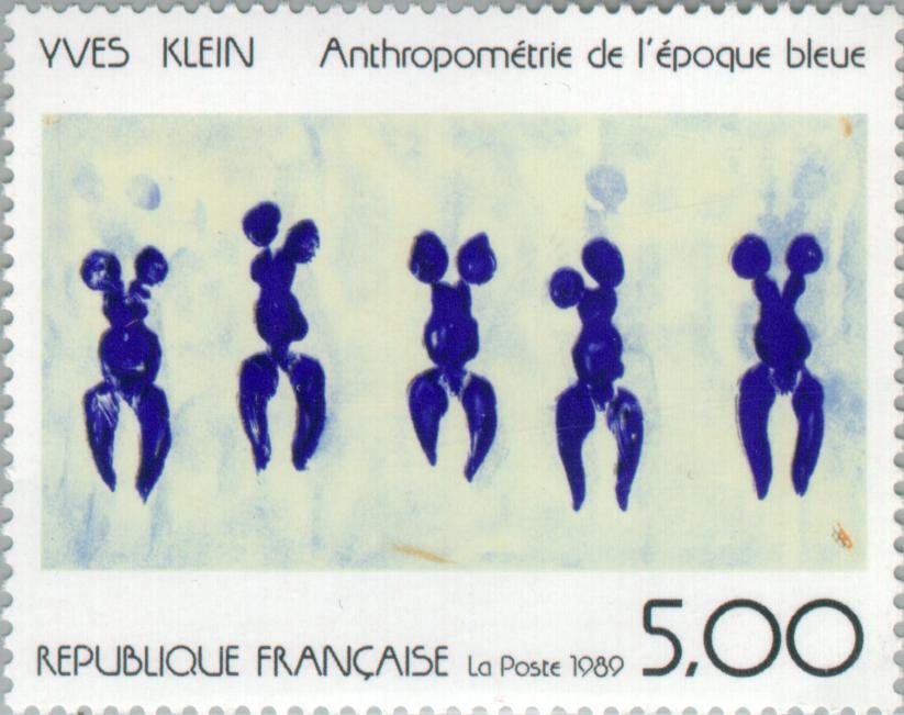 Yves Klein (1928-1962) "Anthropometry of the blue period"