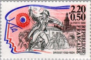 Stamp, Drouet (1763-1824), France,  , Famous People, French Revolution, Anniversaries and Jubilees
