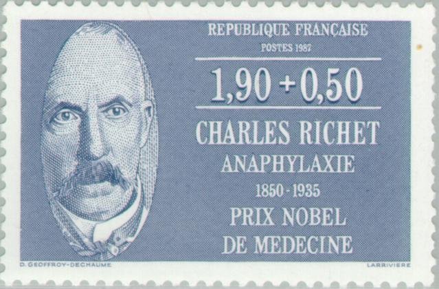 Charles Richet (1850-1935). Anaphylaxis Nobel Prize for Medi