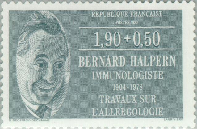 Bernard Halpern (1904-1978). Immunologist - Works on Allergy