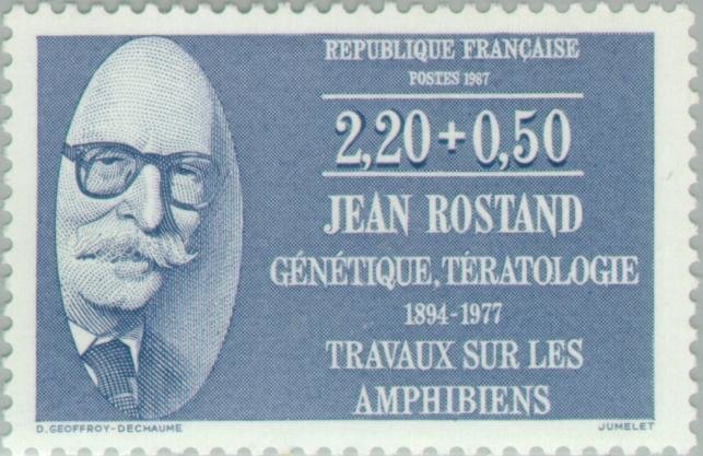 Jean Rostand (1894-1977). Genetics Teratology - work on amph
