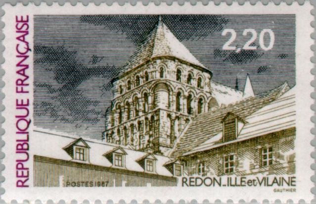 Redon: The central tower of the Abbey St. Sauveur (twelfth