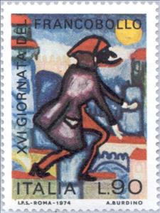 Stamp, Stamp Day, Italy,  , Drawings, Philately, Stamp Day