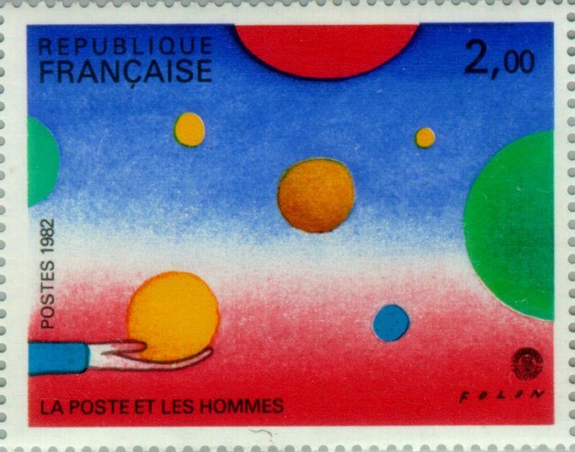PhilexFrance 82: Folon (1934-2005) "The Post and Men"