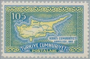 Stamp, Cyprus, Turkey,  