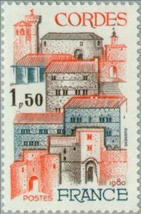 Stamp, Cordes, France,  , Tourism, Buildings, Townscapes / City Views