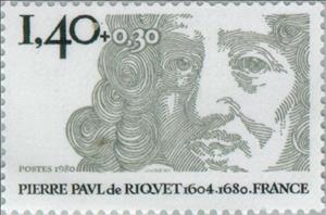 Stamp, Pierre-Paul de Riquet (1604-1680), France,  , Famous People, Commemoration