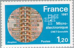 Stamp, Micro-electronics - CNET Grenoble, France,  , Industry, Technology