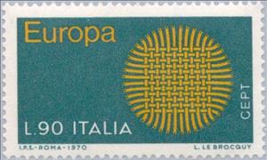 Stamp, Europa, Italy,  , Postal Services, Postal Unions, C.E.P.T., Europe