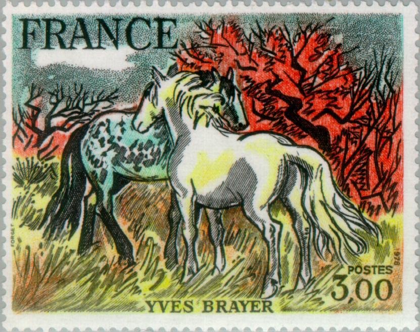 Yves Brayer: Horses of Camargue