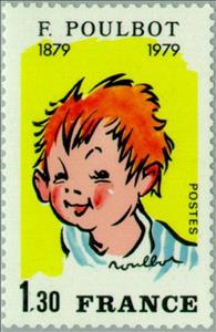 Stamp, Francisque Poulbot (1879-1946), France,  , Drawings, Art