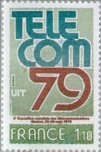 Stamp, TELECOM 79 - 3rd World Exposure of Telecommunication, France,  , Expositions, Telecommunication