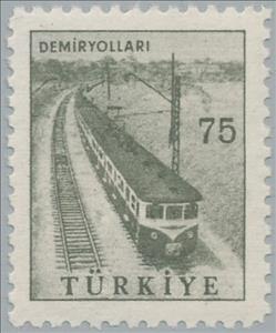 Stamp, Definitives, Turkey,  , Railways