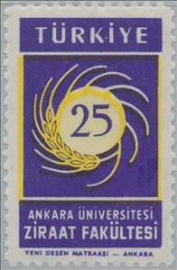 Stamp, Ankara university, Turkey,  