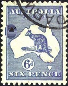 Stamp, Kangaroo and map, Australia,  , Maps, Kangaroos, Animals (Fauna)