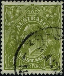 Stamp, King George V, Australia,  , Kings