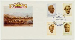 First Day Cover, Explorers of Australia - First Day Cover, Australia,  