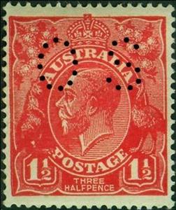 Stamp, Official stamp, Australia,  , Kings