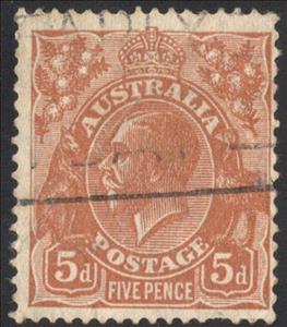 Stamp, King George V, Australia,  
