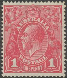 Stamp, King George V, Australia,  , Heads of State, Kings