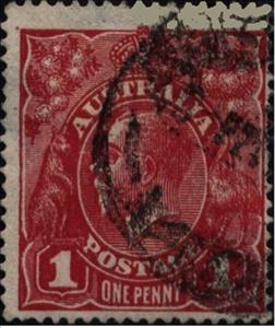 Stamp, King George V, Australia,  , Heads of State, Kings