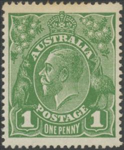 Stamp, King George V, Australia,  