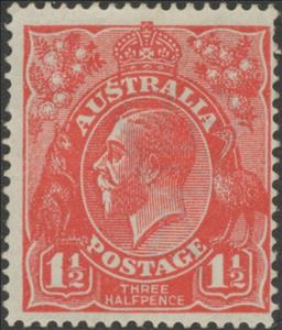 Stamp, King George V, Australia,  , Heads of State