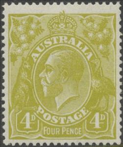Stamp, King George V, Australia,  
