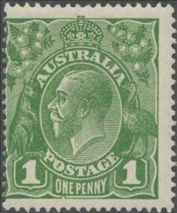 Stamp, King George V, Australia,  