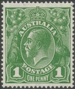 Stamp, King George V, Australia,  